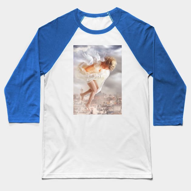 Sent from Above Baseball T-Shirt by Phatpuppy Art